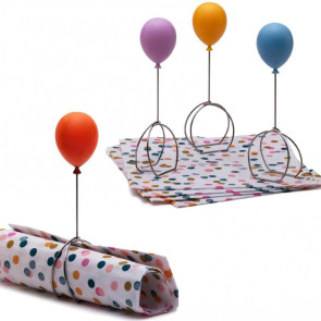 Balloon Napkin Ring Vibrant Color Reusable Simple Installation Multi-Function Funny Napkin Paper Holder Tabletop Decoration