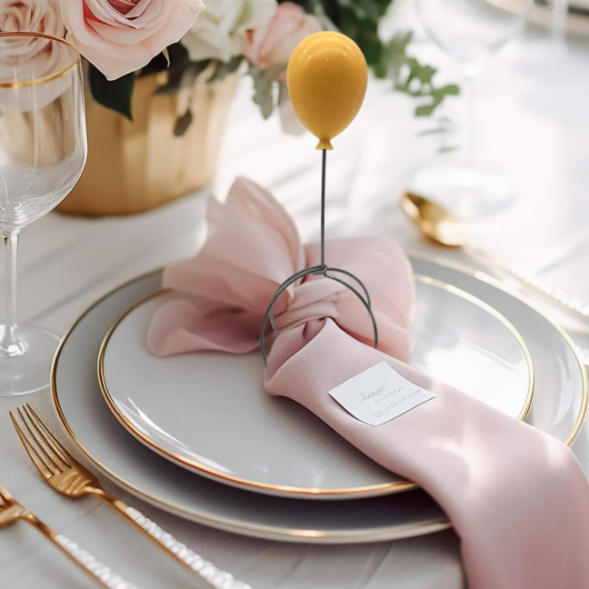 Balloon Napkin Ring Vibrant Color Reusable Simple Installation Multi-Function Funny Napkin Paper Holder Tabletop Decoration