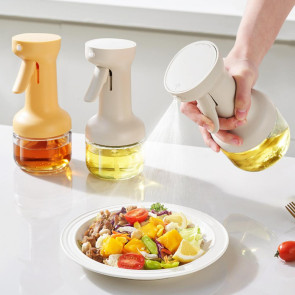 280/500ml Oil Dispenser Bottle Transparent Body Leak-Proof Design Oil Sprayer Oil Dispensing Gadget Kitchen Tool