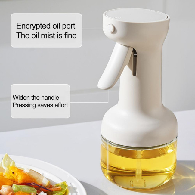 280/500ml Oil Dispenser Bottle Transparent Body Leak-Proof Design Oil Sprayer Oil Dispensing Gadget Kitchen Tool