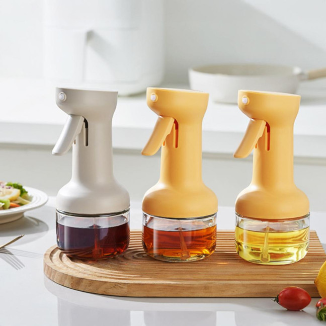 280/500ml Oil Dispenser Bottle Transparent Body Leak-Proof Design Oil Sprayer Oil Dispensing Gadget Kitchen Tool