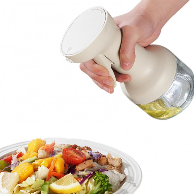280/500ml Oil Dispenser Bottle Transparent Body Leak-Proof Design Oil Sprayer Oil Dispensing Gadget Kitchen Tool