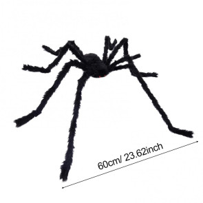 Halloween Giant Fake Spider Large Hairy Spider Decoration Scary Huge Furry Spider Prop Realistic Insect Toy for Halloween Party Yard Decor