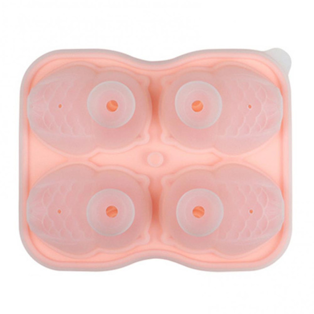 Ice Cube Mold with Funnel-Shaped Lids Food-Grade Silicone Penguin Owl Ice Cube Tray Animal Ice Cube Maker