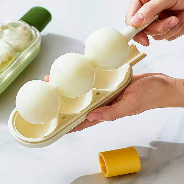 3Pcs Creative Popsicle Ice Mold with Straw Haws Shape Ice Cream Mold Refrigerator Ice Cube Tray for Homemade DIY Desserts Cocktail 