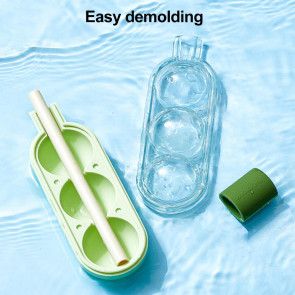 3Pcs Creative Popsicle Ice Mold with Straw Haws Shape Ice Cream Mold Refrigerator Ice Cube Tray for Homemade DIY Desserts Cocktail 