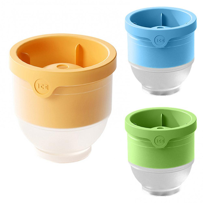 4Pcs Silicone Ice Ball Mold Round Ice Cube Tray BPA-free Easy Release Sphere Ice Maker for Whiskey Cocktails