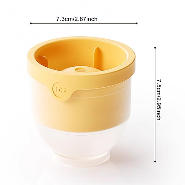 4Pcs Silicone Ice Ball Mold Round Ice Cube Tray BPA-free Easy Release Sphere Ice Maker for Whiskey Cocktails