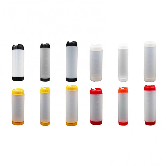 Honey Dispenser Squeeze Bottle BPA-Free Salad Dressing Dispenser Reusable Syrup Container for Portion Control