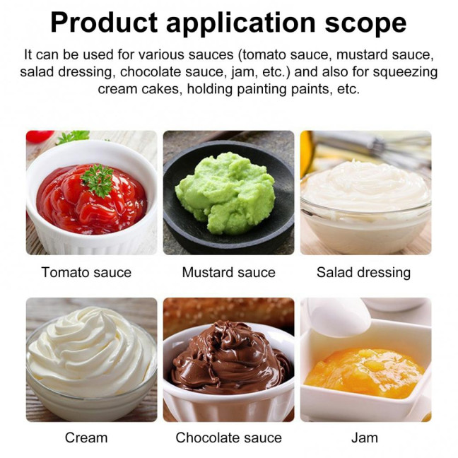 Honey Dispenser Squeeze Bottle BPA-Free Salad Dressing Dispenser Reusable Syrup Container for Portion Control