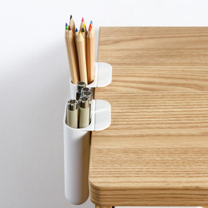 Desktop Storage Box Pen Holder Large Capacity Self Adhesive Simple Installation Pencil Storage Box Table Stationery Organizer