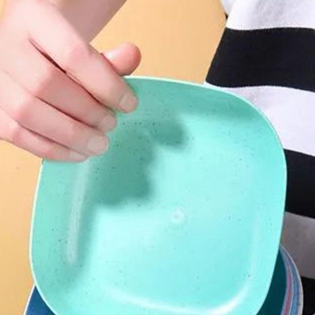 10Pcs Bone Spitting Plate with Stand Plastic Snack Tray for Candy Fruit Cookie Cake Kitchen Accessories