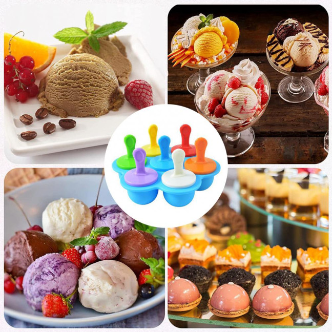 Popsicle Molds for Kids Reusable Ice Pop Mold with Sticks Homemade Mini Toddler Popsicle Mold BPA-Free Food-Grade Non-Stick Tray