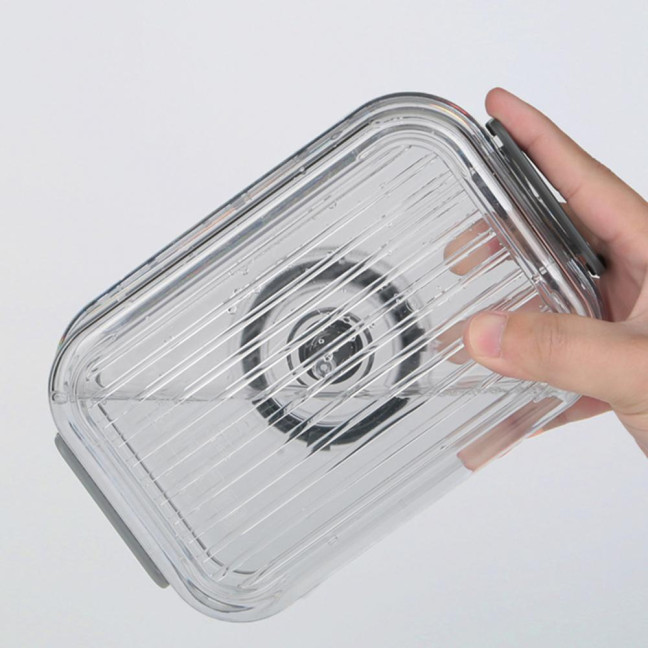 Bread Box Large Capacity Airtight Storage Container with Lid Time Recording Dial Bread Loaf Container Food Storage Organizer for Kitchen Counter 