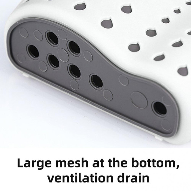 Kitchen Sink Shelf Soap Sponge Drain Rack Strong Load-Bearing Double-Layer Design Easy to Install Hanging Basket Sink Caddy