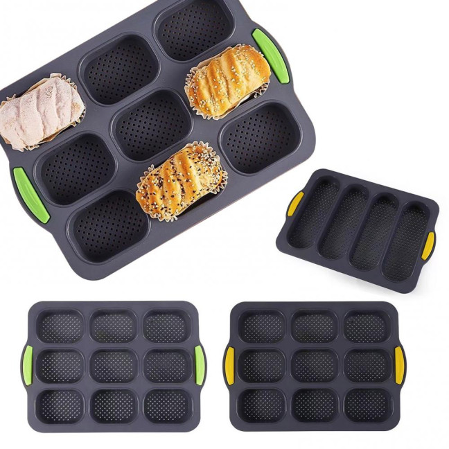 Silicone Baguette Mold Non-Stick Bread Baking Tray High Temperature Resistant Kitchen Baking Accessories Silicone Baguette Mold Non-Stick Bread Baking Tray High Temperature Resistant Kitchen Baking Accessories