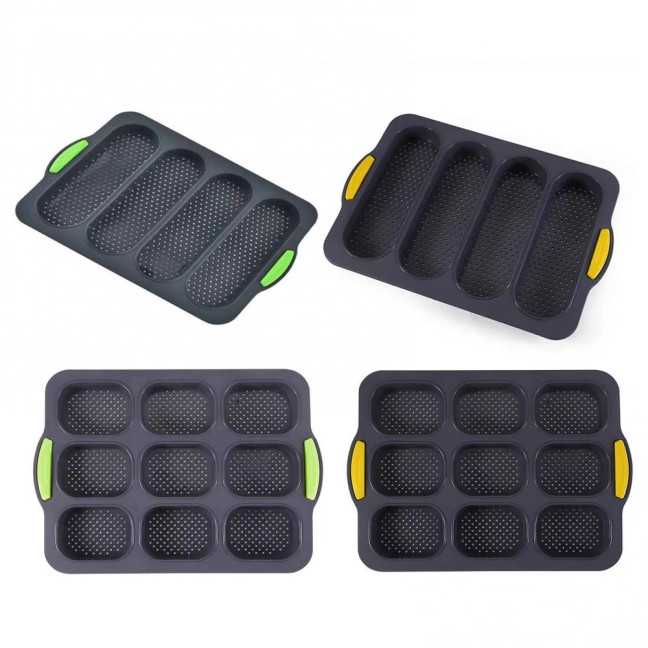 Silicone Baguette Mold Non-Stick Bread Baking Tray High Temperature Resistant Kitchen Baking Accessories Silicone Baguette Mold Non-Stick Bread Baking Tray High Temperature Resistant Kitchen Baking Accessories