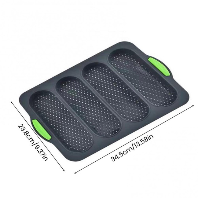 Silicone Baguette Mold Non-Stick Bread Baking Tray High Temperature Resistant Kitchen Baking Accessories Silicone Baguette Mold Non-Stick Bread Baking Tray High Temperature Resistant Kitchen Baking Accessories