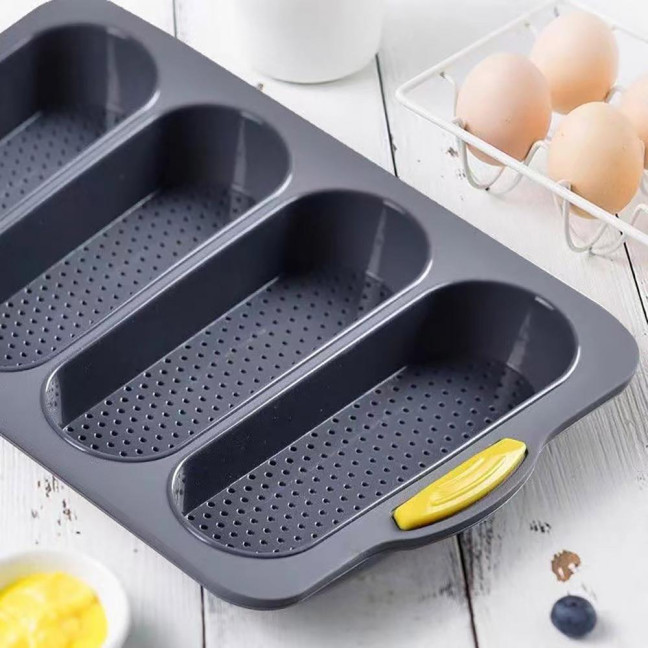 Silicone Baguette Mold Non-Stick Bread Baking Tray High Temperature Resistant Kitchen Baking Accessories Silicone Baguette Mold Non-Stick Bread Baking Tray High Temperature Resistant Kitchen Baking Accessories