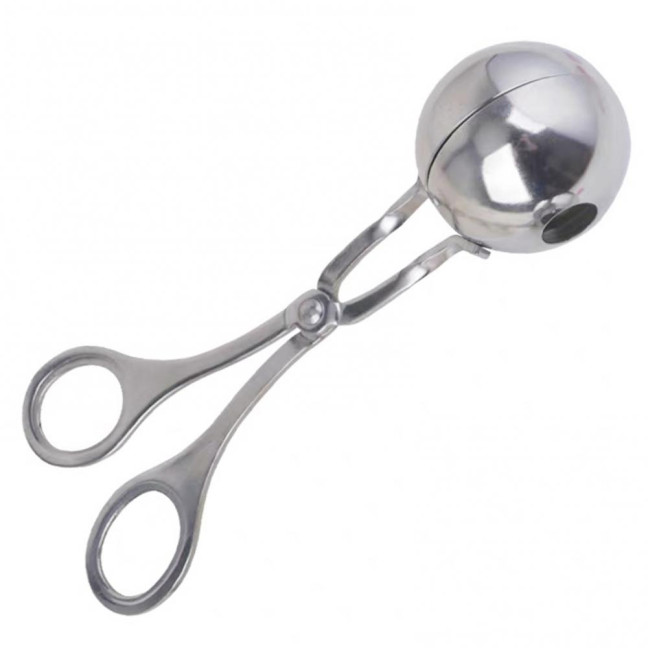 Stainless Steel Meatball Maker Fish Ball Rice Making Mold for Round Meatballs Ice Cream Fruits Pasta Kitchen Gadgets 