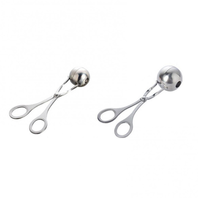 Stainless Steel Meatball Maker Fish Ball Rice Making Mold for Round Meatballs Ice Cream Fruits Pasta Kitchen Gadgets 