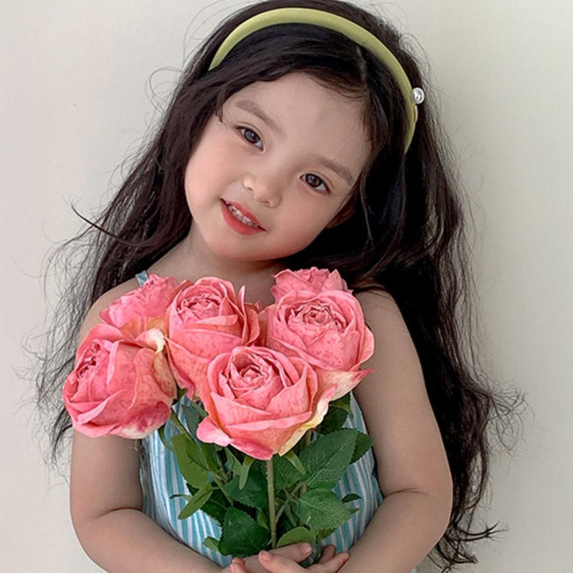 Artificial Roses Long-lasting Faux Silk Flowers Realistic Fake Roses with Flexible Stems for Vase Flower Arrangements Home Wedding Decor 