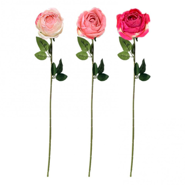 Artificial Roses Long-lasting Faux Silk Flowers Realistic Fake Roses with Flexible Stems for Vase Flower Arrangements Home Wedding Decor 
