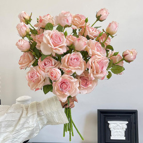 Simulated Rose Flower Realistic Appearance Easy to Manage Bright Color Reusable Artificial Flowers Home Decor 