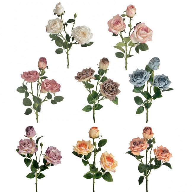 Simulated Rose Flower Realistic Appearance Easy to Manage Bright Color Reusable Artificial Flowers Home Decor 