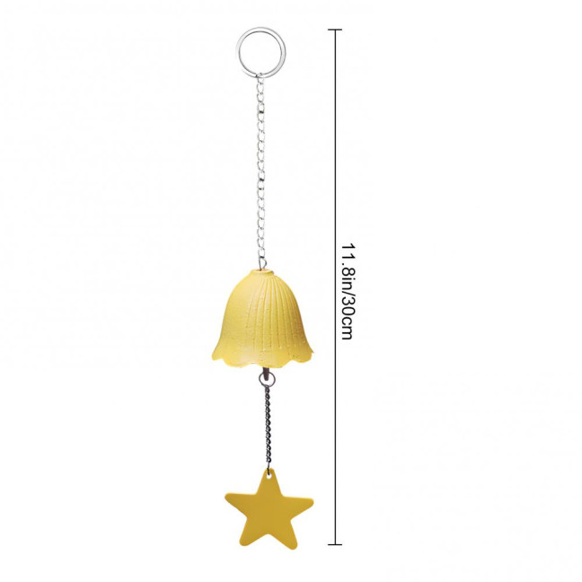 Metal Wind Chime Hanging Bell with Star Pendant Retro Style Wind Chime Hanging Decoration for Outdoor Garden And Balcony