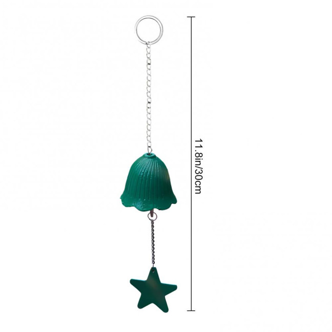 Metal Wind Chime Hanging Bell with Star Pendant Retro Style Wind Chime Hanging Decoration for Outdoor Garden And Balcony