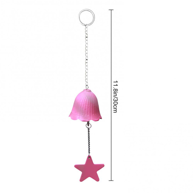 Metal Wind Chime Hanging Bell with Star Pendant Retro Style Wind Chime Hanging Decoration for Outdoor Garden And Balcony