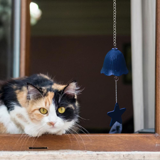 Metal Wind Chime Hanging Bell with Star Pendant Retro Style Wind Chime Hanging Decoration for Outdoor Garden And Balcony