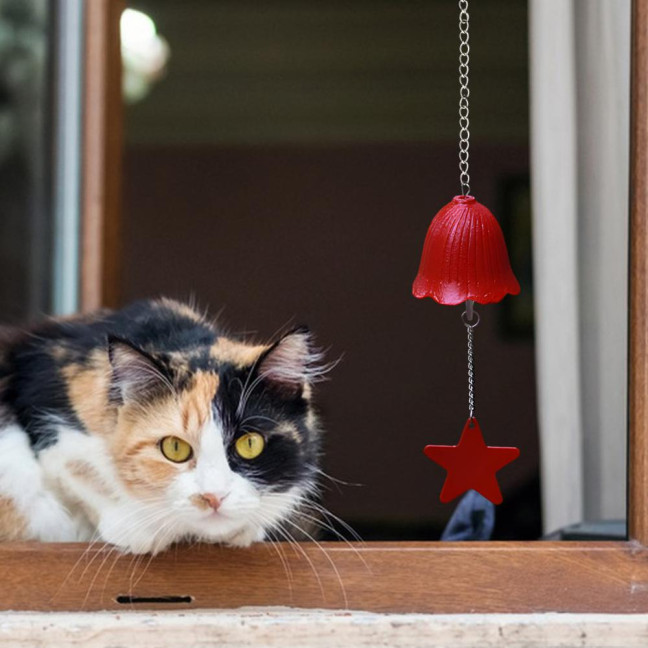 Metal Wind Chime Hanging Bell with Star Pendant Retro Style Wind Chime Hanging Decoration for Outdoor Garden And Balcony