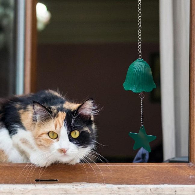 Metal Wind Chime Hanging Bell with Star Pendant Retro Style Wind Chime Hanging Decoration for Outdoor Garden And Balcony