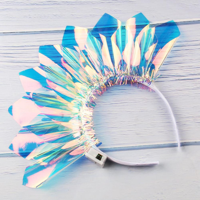 LED Glowing Headband with 3 Flash Modes Luminous Film Material Lighted Festival Headwear Parties Festivals Birthdays Decor LED Glowing Headband with 3 Flash Modes Luminous Film Material Lighted Festival Headwear Parties Festivals Birthdays Decor