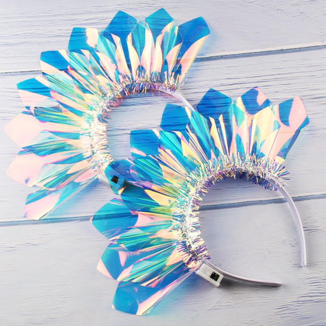 LED Glowing Headband with 3 Flash Modes Luminous Film Material Lighted Festival Headwear Parties Festivals Birthdays Decor LED Glowing Headband with 3 Flash Modes Luminous Film Material Lighted Festival Headwear Parties Festivals Birthdays Decor