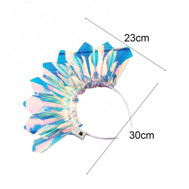 LED Glowing Headband with 3 Flash Modes Luminous Film Material Lighted Festival Headwear Parties Festivals Birthdays Decor LED Glowing Headband with 3 Flash Modes Luminous Film Material Lighted Festival Headwear Parties Festivals Birthdays Decor