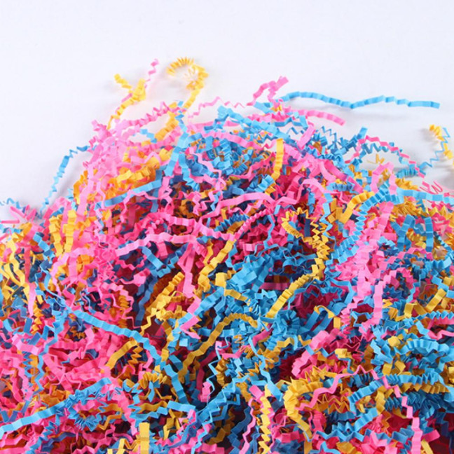 Crinkle Cut Paper Shred Filler 100g Paper Raffia Grass Gift Box Filler for Small Pet Bedding Material Hamster Cage Supplies