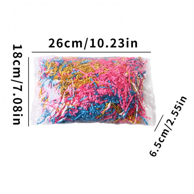 Crinkle Cut Paper Shred Filler 100g Paper Raffia Grass Gift Box Filler for Small Pet Bedding Material Hamster Cage Supplies