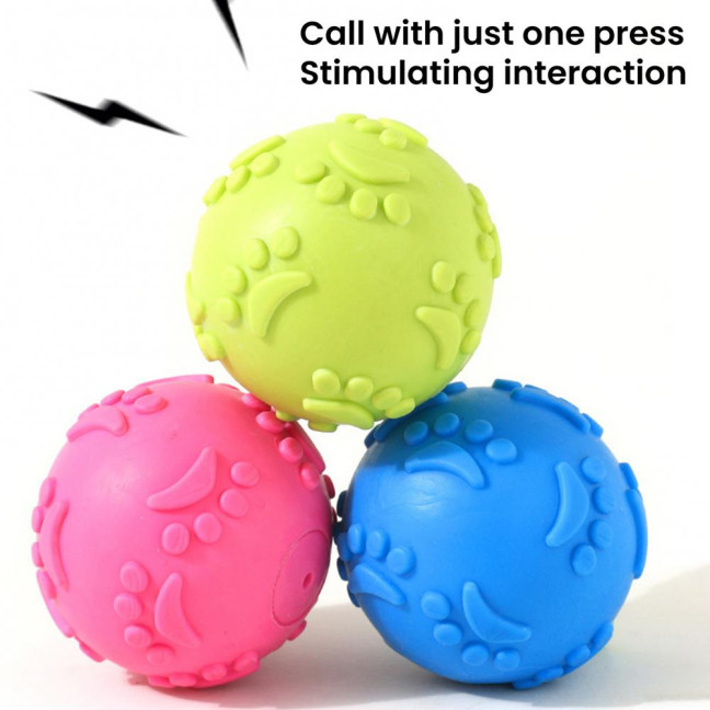 Dog Squeaky Ball Toy Interactive TPR Ball Chew Toy for Aggressive Chewers Puppy Teeth Cleaning Toy for Large Small Dogs Dog Squeaky Ball Toy Interactive TPR Ball Chew Toy for Aggressive Chewers Puppy Teeth Cleaning Toy for Large Small Dogs