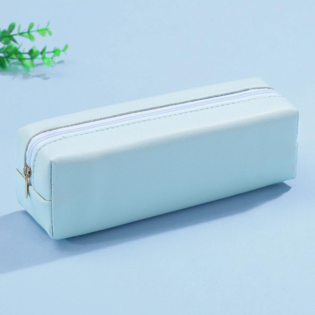 Pencil Case Faux Leather Pencil Pouch Organizer Small Zipper Pen Bag Multi-functional Cosmetic Makeup Bag for Work Travel Pencil Case Faux Leather Pencil Pouch Organizer Small Zipper Pen Bag Multi-functional Cosmetic Makeup Bag for Work Travel