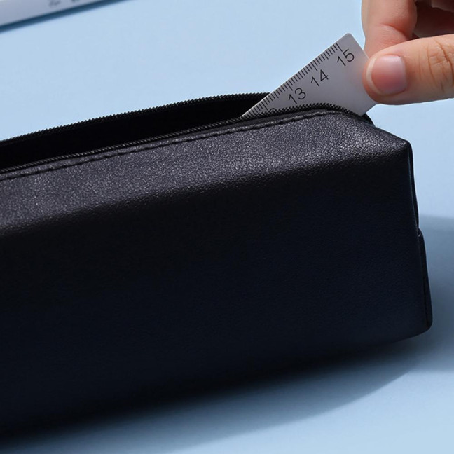 Pencil Case Faux Leather Pencil Pouch Organizer Small Zipper Pen Bag Multi-functional Cosmetic Makeup Bag for Work Travel Pencil Case Faux Leather Pencil Pouch Organizer Small Zipper Pen Bag Multi-functional Cosmetic Makeup Bag for Work Travel