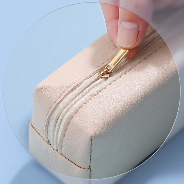 Pencil Case Faux Leather Pencil Pouch Organizer Small Zipper Pen Bag Multi-functional Cosmetic Makeup Bag for Work Travel Pencil Case Faux Leather Pencil Pouch Organizer Small Zipper Pen Bag Multi-functional Cosmetic Makeup Bag for Work Travel