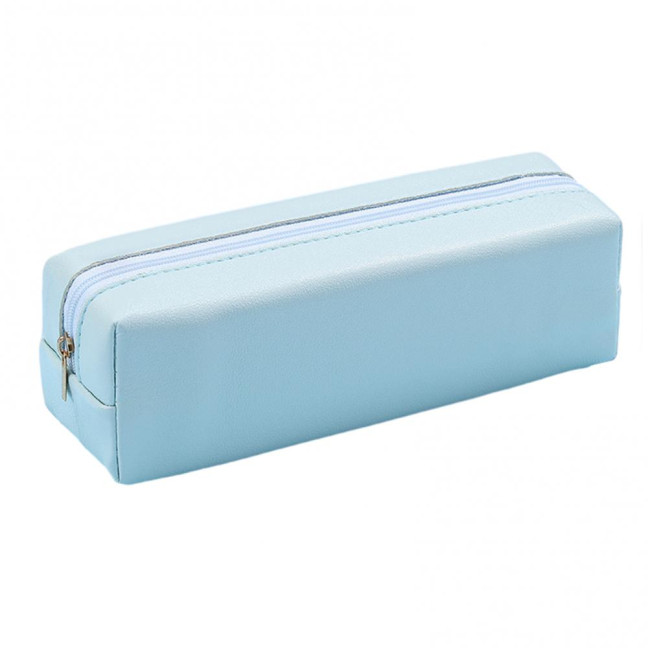 Pencil Case Faux Leather Pencil Pouch Organizer Small Zipper Pen Bag Multi-functional Cosmetic Makeup Bag for Work Travel Pencil Case Faux Leather Pencil Pouch Organizer Small Zipper Pen Bag Multi-functional Cosmetic Makeup Bag for Work Travel