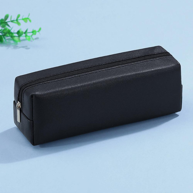 Pencil Case Faux Leather Pencil Pouch Organizer Small Zipper Pen Bag Multi-functional Cosmetic Makeup Bag for Work Travel Pencil Case Faux Leather Pencil Pouch Organizer Small Zipper Pen Bag Multi-functional Cosmetic Makeup Bag for Work Travel