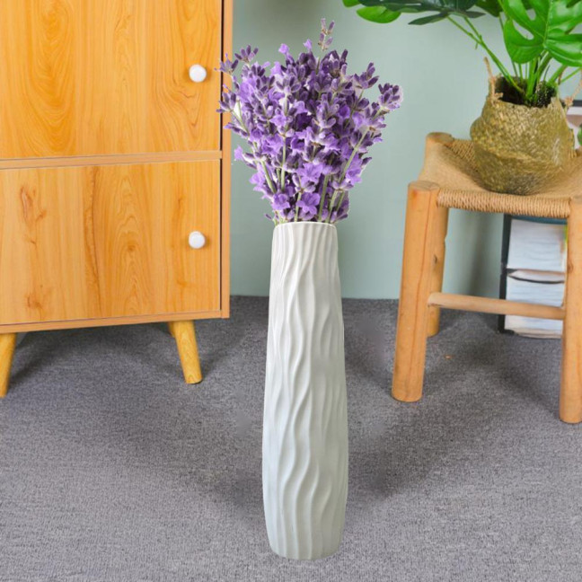 Large Floor Vase Tall Decorative Vase Textured Shatterproof Floor Standing Vase for Home Living Room Study Decor