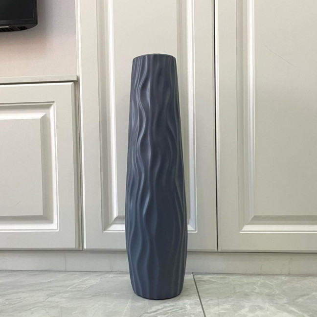 Large Floor Vase Tall Decorative Vase Textured Shatterproof Floor Standing Vase for Home Living Room Study Decor
