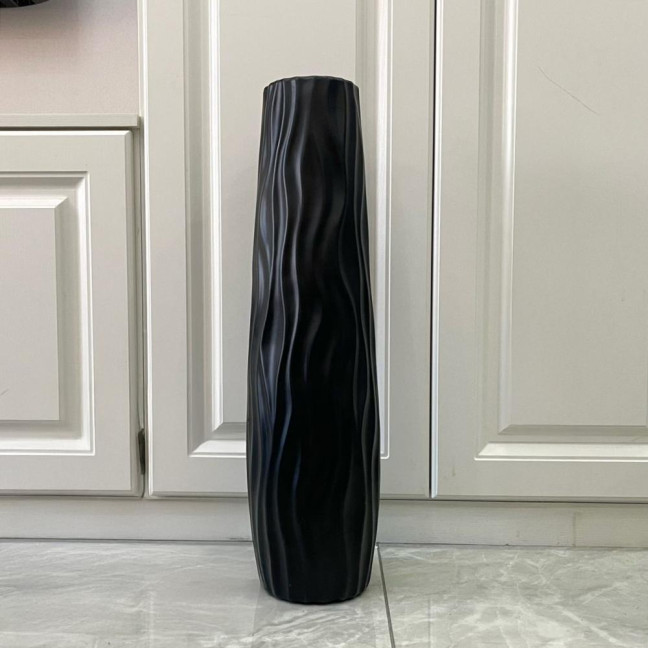 Large Floor Vase Tall Decorative Vase Textured Shatterproof Floor Standing Vase for Home Living Room Study Decor