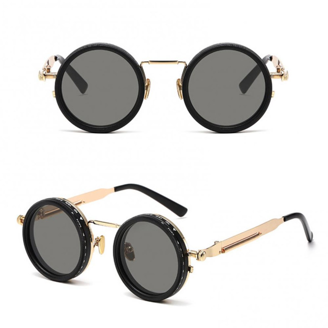 Adjustable Tint Polarized Sunglasses 1-9 Gear Round Glasses with ND Filter Lenses for Men UV Protection Eyewear for Beach Travel